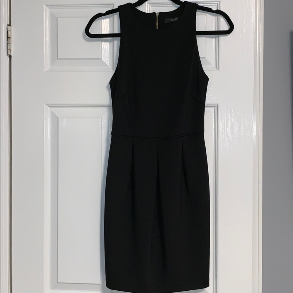 Black fitted dress perfect for semi formal events